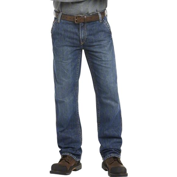 CRUDE Jeans Mens 38x30 Flame Resistant FR Westex Indigo CAT 2 NFPA 2112 RPS-1018 - Picture 1 of 11